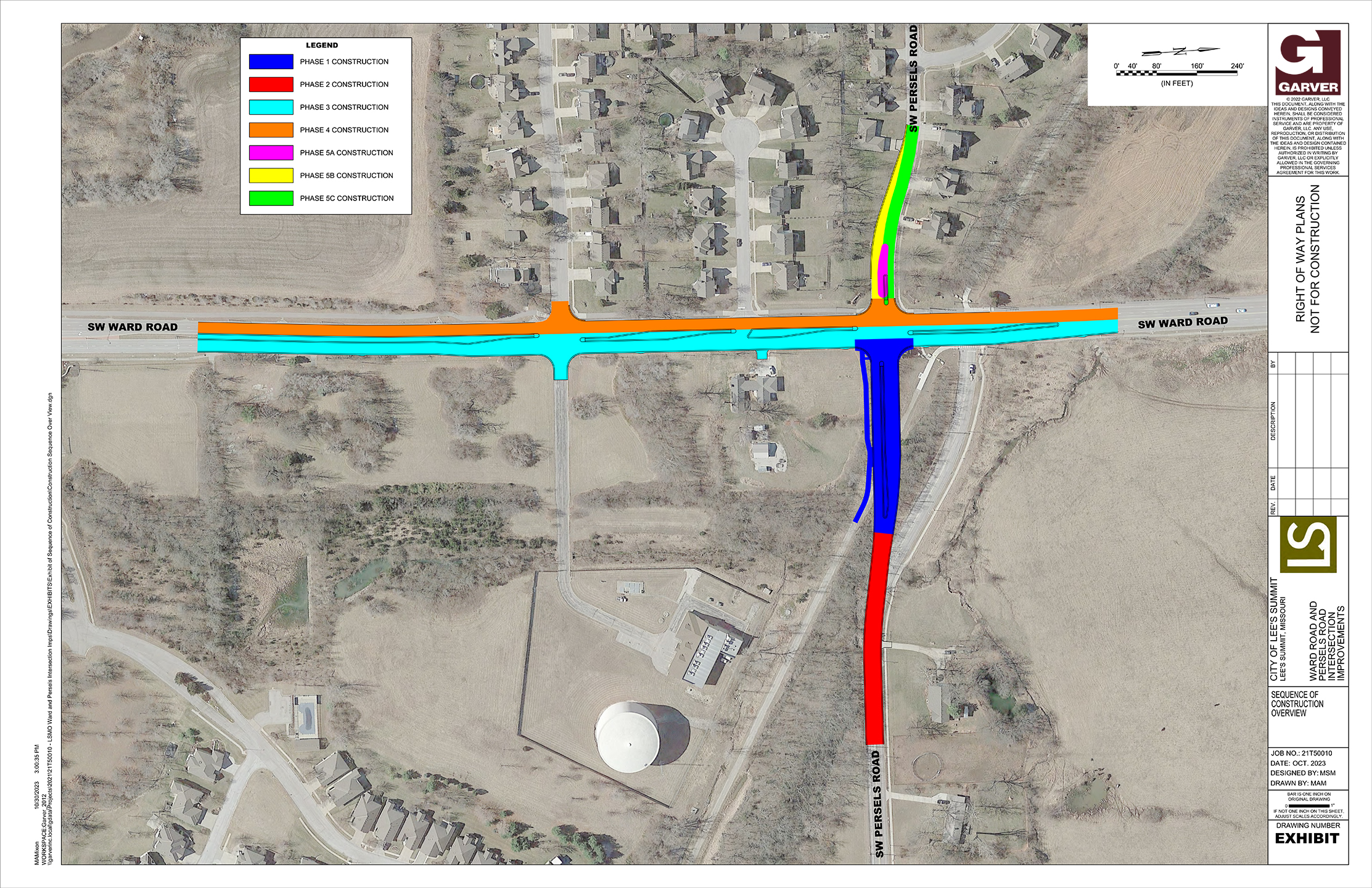 Sequence of Construction Overview for Ward and Persels Roads Intersection
